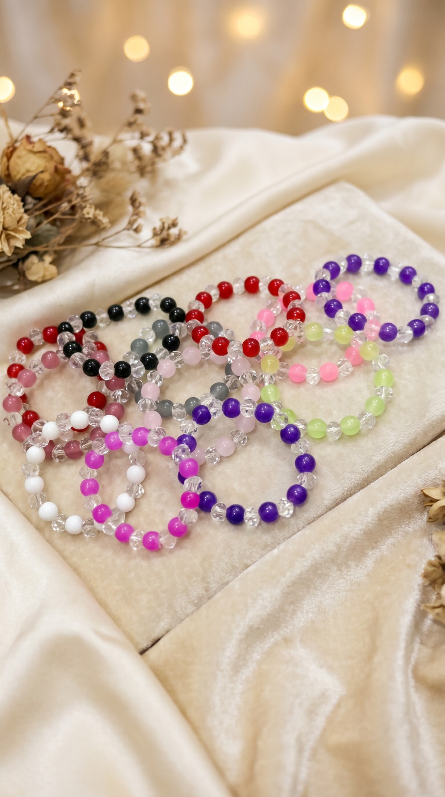 colorful beaded bracelets