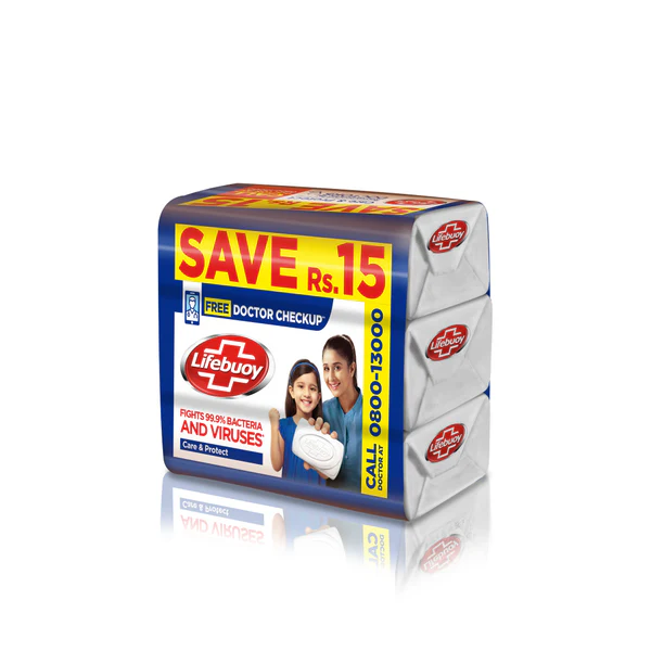 LIFEBUOY - MILD CARE SOAP BAR TRIO - 125G