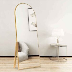 Elegant Arched Full-Length Standing Mirror