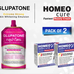GLUPATONE Extreme Strong Emulsion 50ml With Homeo Cure Beauty Cream (Pack Of 2)